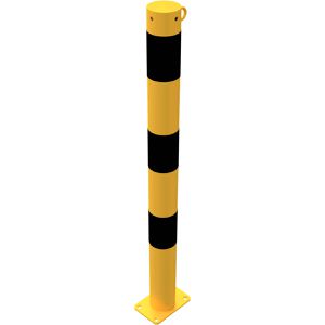 Produktbild für Absperrpfosten Schake 476PBG/1, 1 Öse, schwarz/gelb, Metall