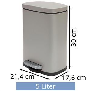 Produktbild für Mülleimer Spirella Akira, 10.19837, taupe