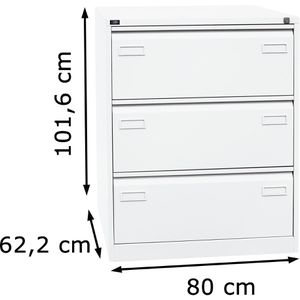 Produktbild für Hängeregisterschrank Bisley-Light CDF3-696