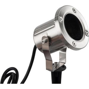 Produktbild für Gartenstrahler SLV Nautilus10 silber, GU10-Fassung