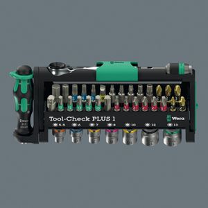 Produktbild für Bitset Wera Tool-Check Combi 1, 05049070001, mit Knipex Cobra