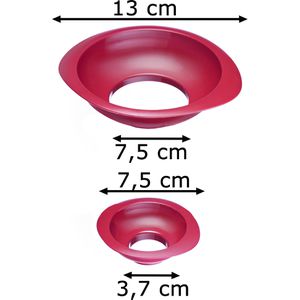 Produktbild für Trichter Westmark Twix 11552270, rot, 2-teiliges Set