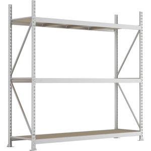 Produktbild für Weitspannregal META-Regalbau 20051247, 3 Holzböden