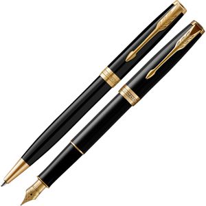 Produktbild für Schreibset Parker Sonnet Black Lacquer G.C. 2093371, 2-teilig
