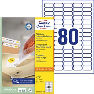 Universaletiketten Zweckform L4732REV-100, weiß