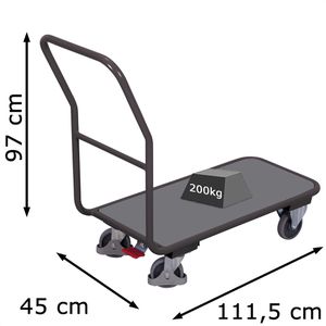 Produktbild für Transportwagen VARIOfit Magazinwagen sw-450.801/AG