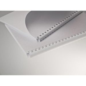 Produktbild für Plastikbinderücken Renz weiß, für A4