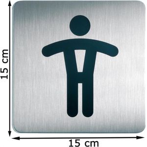 Produktbild für Hinweisschild Durable 4954-23 Picto, Edelstahl