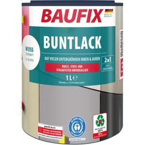Produktbild für Lackfarbe Baufix 2 in 1, Buntlack, 1,0l