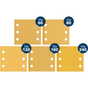 Produktbild für Schleifpapier Bosch Expert C470, Körnung 60-240, Set