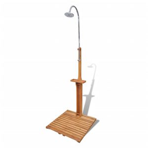 Produktbild für Gartendusche vidaXL 40857, Holz, Kaltwasserdusche, braun