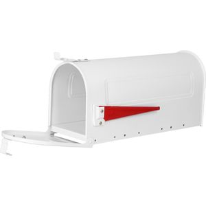 Produktbild für Briefkasten Burg-Wächter US-Mailbox 891W, weiß, aus Aluminium