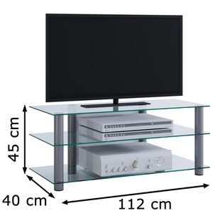 Produktbild für TV-Rack VCM Zumbo, silber