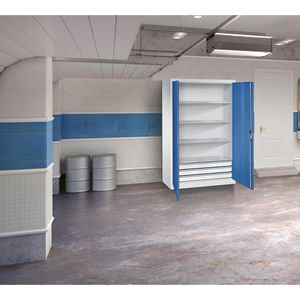 Produktbild für Werkzeugschrank CP-Möbel 8931-503, aus Metall, grau / blau