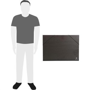 Produktbild für Zeichenmappe Clairefontaine 44500C Kraft, schwarz