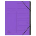 Ordnungsmappe Exacompta 540708E, A4 aus Karton, violett, 7 Fächer