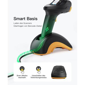 Produktbild für Barcode-Scanner Inateck PRO 8_black, kabellos