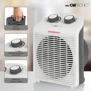 Produktbild für Heizlüfter Clatronic HL 3761, mit 3 Stufen bis 2000 Watt