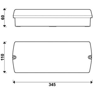 Produktbild für Notbeleuchtung b-lite V-Lux, Fluchtwegleuchte, LED mit Akku