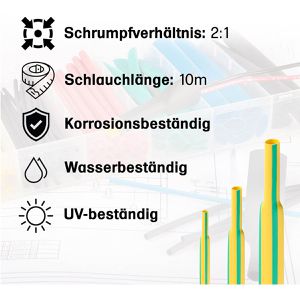 Produktbild für Schrumpfschlauch Offgridtec 7-01-007725, Polyolefin, Meterware