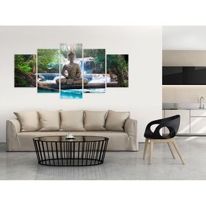 Produktbild für Wandbild Artgeist Buddha &amp; Wasserfall