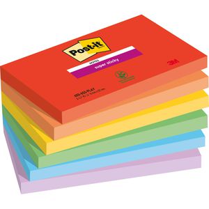 Haftnotizen Post-it Super Sticky Playful, bunt