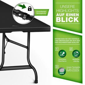 Produktbild für Gartentisch tillvex TVGTTS03, Kunststoff