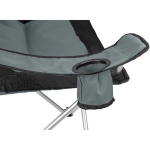 Produktbild für Campingstuhl Tresko CPS-004, grau, bis 150 kg
