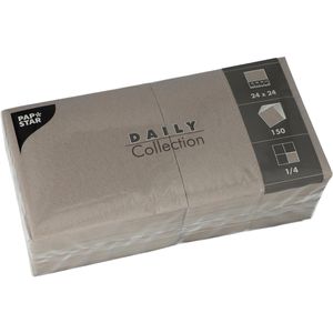 Servietten Papstar 89610, Daily Collection, grau