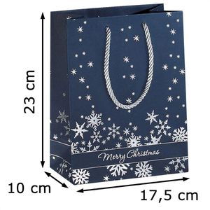 Produktbild für Geschenktüte Sigel GT111 Silver Snowflakes