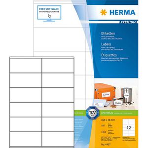Universaletiketten Herma 4457 Premium, weiß