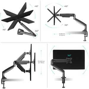 Produktbild für Monitorhalterung Onkron G100-BLK, VESA 75x75 &amp; 100x100 mm