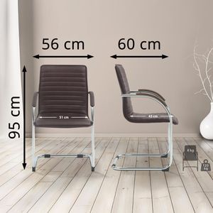 Produktbild für Besucherstuhl CLP Tira, 325076