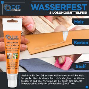 Produktbild für Holzleim DIP-Tools Leimfix D3, 125g
