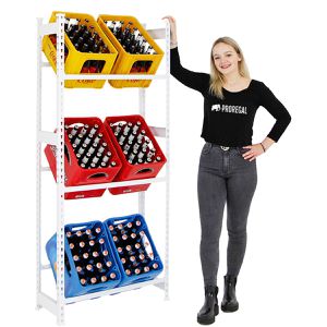 Produktbild für Getränkekistenregal PROREGAL Big Camel, für 6 Kisten