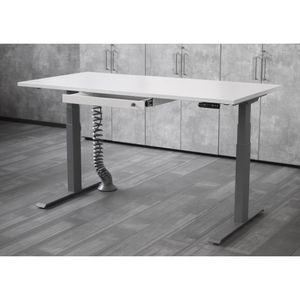 Produktbild für Unterbau-Schublade Hammerbacher UCT3/W, weiß, aus Metall