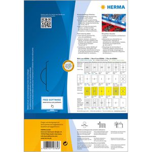 Produktbild für Folienetiketten Herma 10784, weiß matt