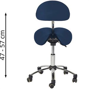 Produktbild für Drehhocker Teqler T135365SW, mit Sattelsitz