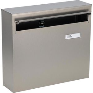 Briefkasten Burg-Wächter Borkum 3878 Ni, silber, aus Edelstahl