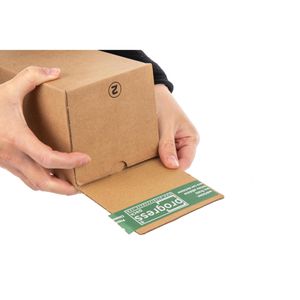 Produktbild für Versandhülse progress braun, Länge 610mm