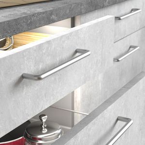 Produktbild für Möbelgriffe SO-TECH BG03e, silber, aus Edelstahl