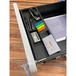 Produktbild für Rollcontainer Bisley EasyRoll, aus Metall, schwarz