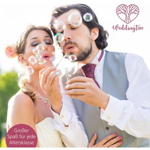 Produktbild für Seifenblasendose WeddingTree weiß, 5ml
