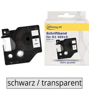 Schriftband Böttcher-AG für Dymo 40910, D1, 9mm