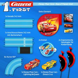 Produktbild für Autorennbahn Carrera FIRST Cars Race of Friends