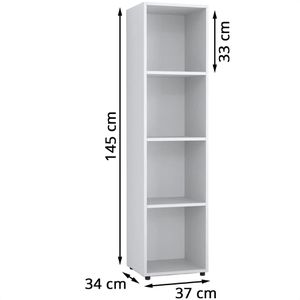 Produktbild für Bücherregal Vicco Ludus, weiß