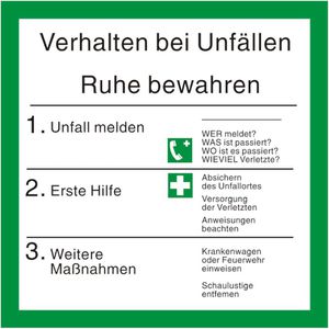 Hinweisschild Abtec ISO 7010, Folie