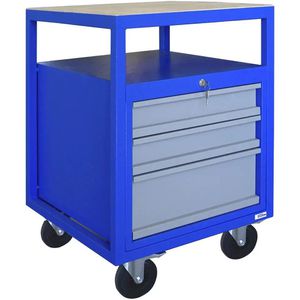 Werkbank Güde P 600 S, 40976, blau, mit Rollen