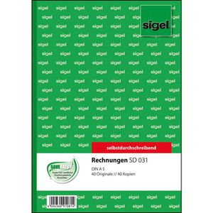 Produktbild für Rechnungsbuch Sigel SD031, A5