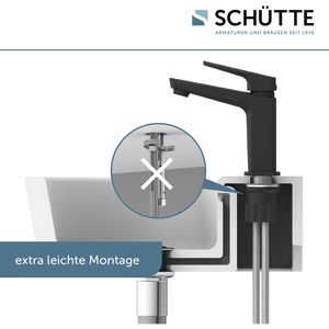 Produktbild für Waschtischarmatur Schütte Raven, schwarz matt